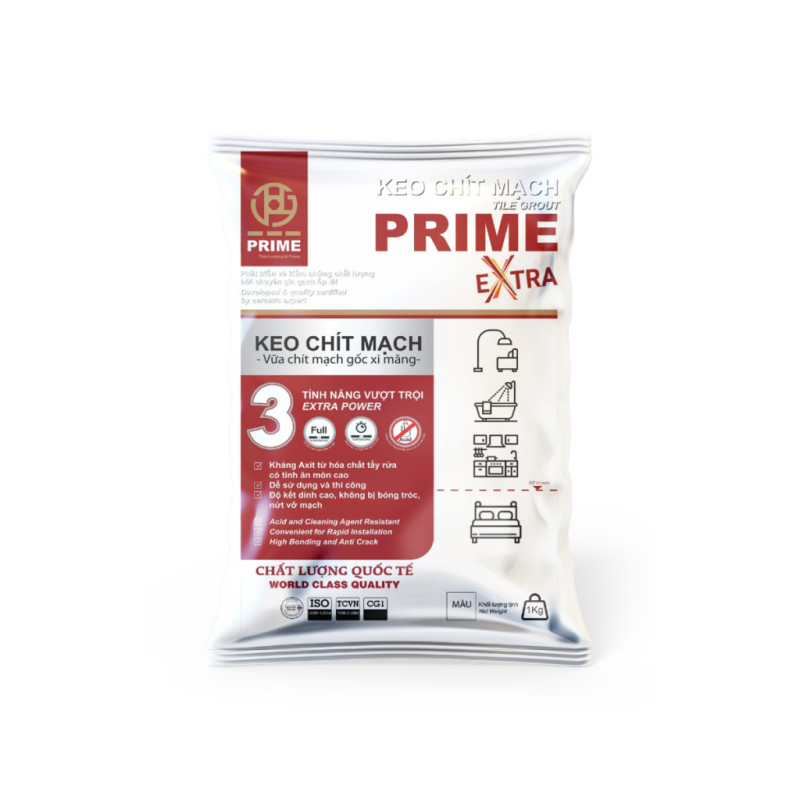 Tile grout Prime Extra White PG01WH