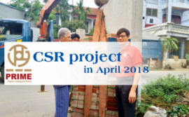 CSR project in April 2018 - Donate floor tiles for poor people in Vinh Yen, Vinh Phuc